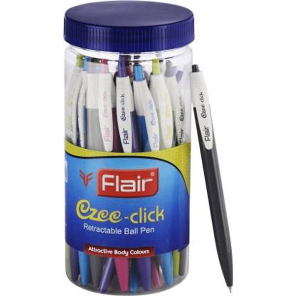 FLAIR Ezee Click Jar Of Ball Pen